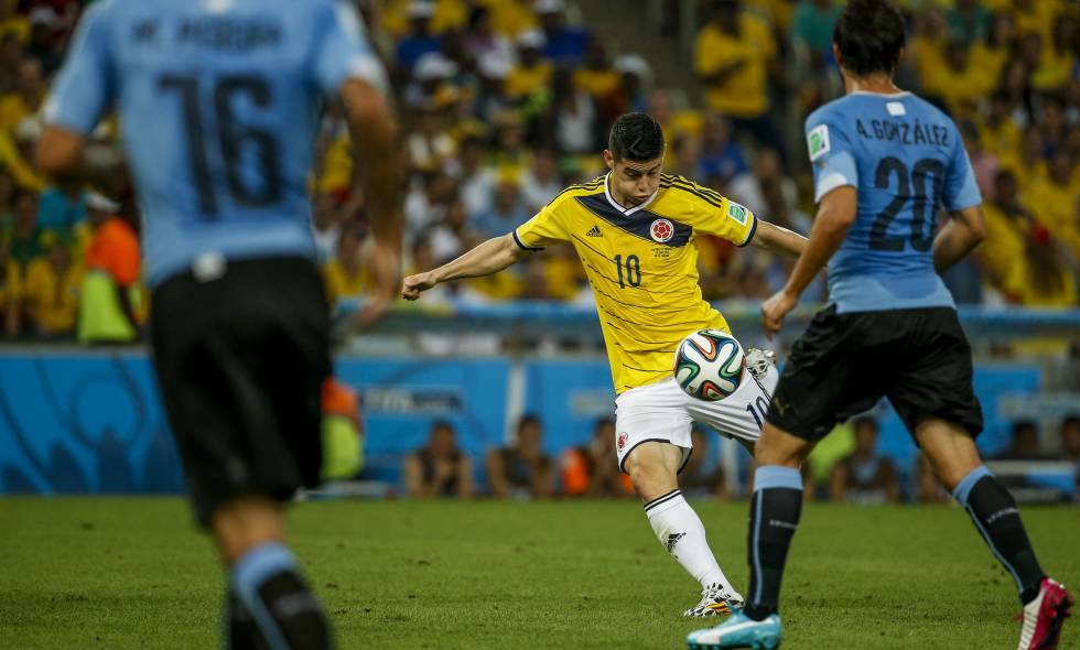 Seis años del golazo de James a Uruguay