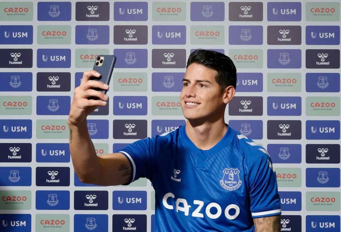 James revoluciona el marketing en Everton