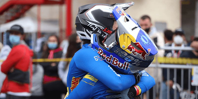 Podio colombiano en la Copa Mundo de BMX