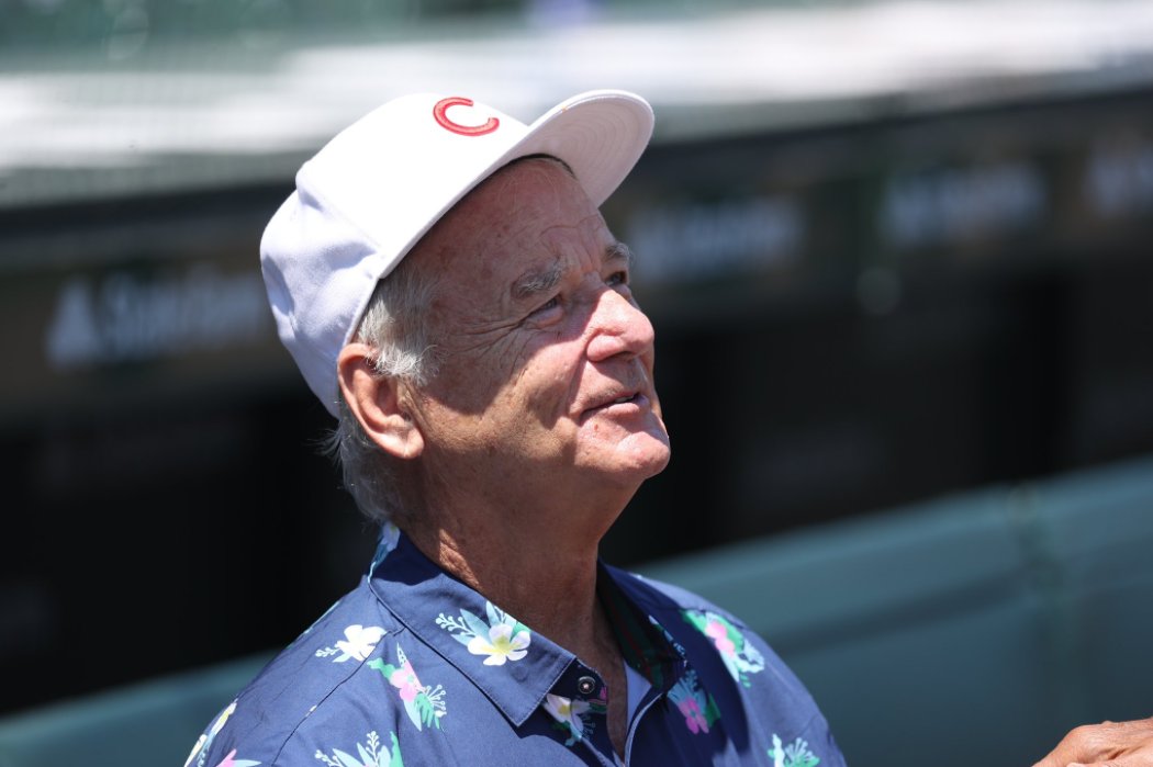 Envidiable: El actor Bill Murray emocionó al estadio lleno de los Cubs