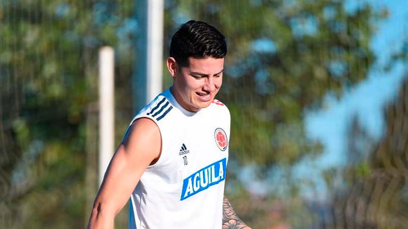 ¿Colombia saldrá sin James Rodríguez ante Argentina?