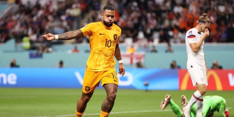 Depay gol para Países Bajos ante Estados Unidos