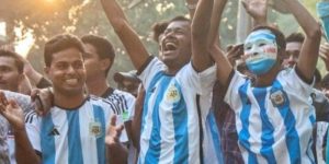 Hinchas Argentina Bangladesh-Mundial 2022