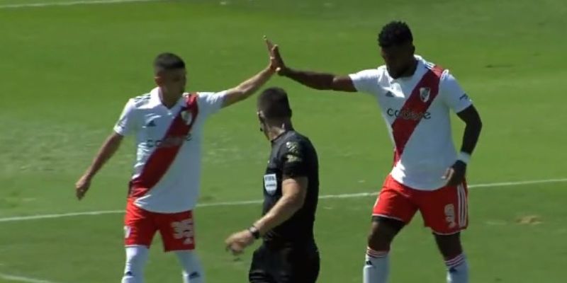 Miguel Borja en racha goleadora con River Plate