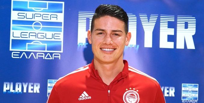 James Rodríguez, mejor jugador en Grecia