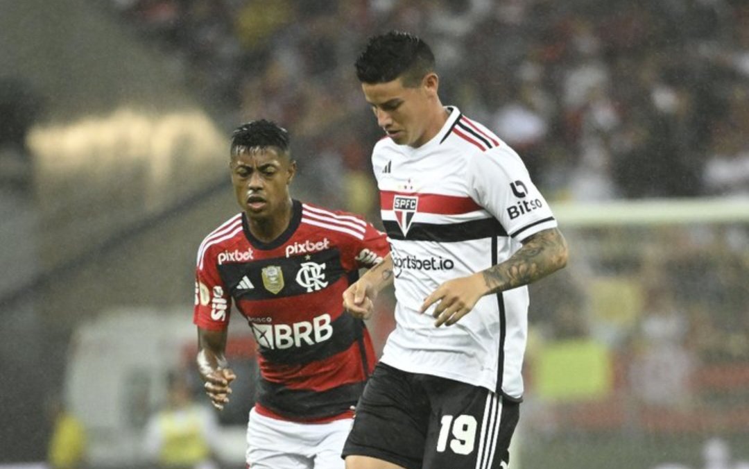 Así fue el debut de James Rodríguez con Sao Paulo