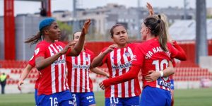 Leicy Santos con Atlético de Madrid Femenino