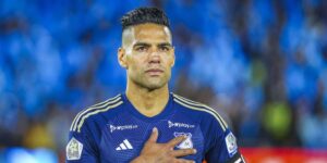 Falcao con camiseta de Millonarios