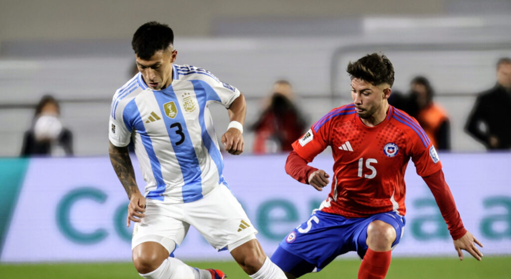 Lisandro Martínez Argentina vs Chile