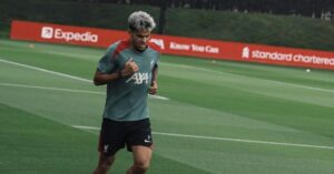 Luis Díaz entrenamiento Liverpool