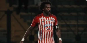 Didier Moreno con la camiseta de Junior