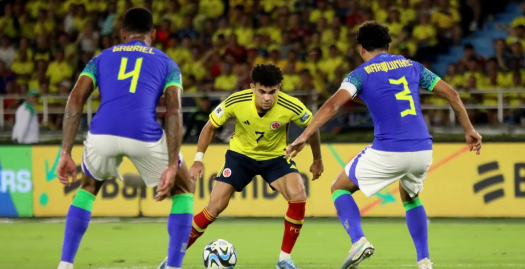 Luis Díaz Colombia vs Brasil