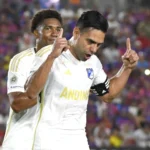 Falcao celebración gol Millonarios Unión Magdalena