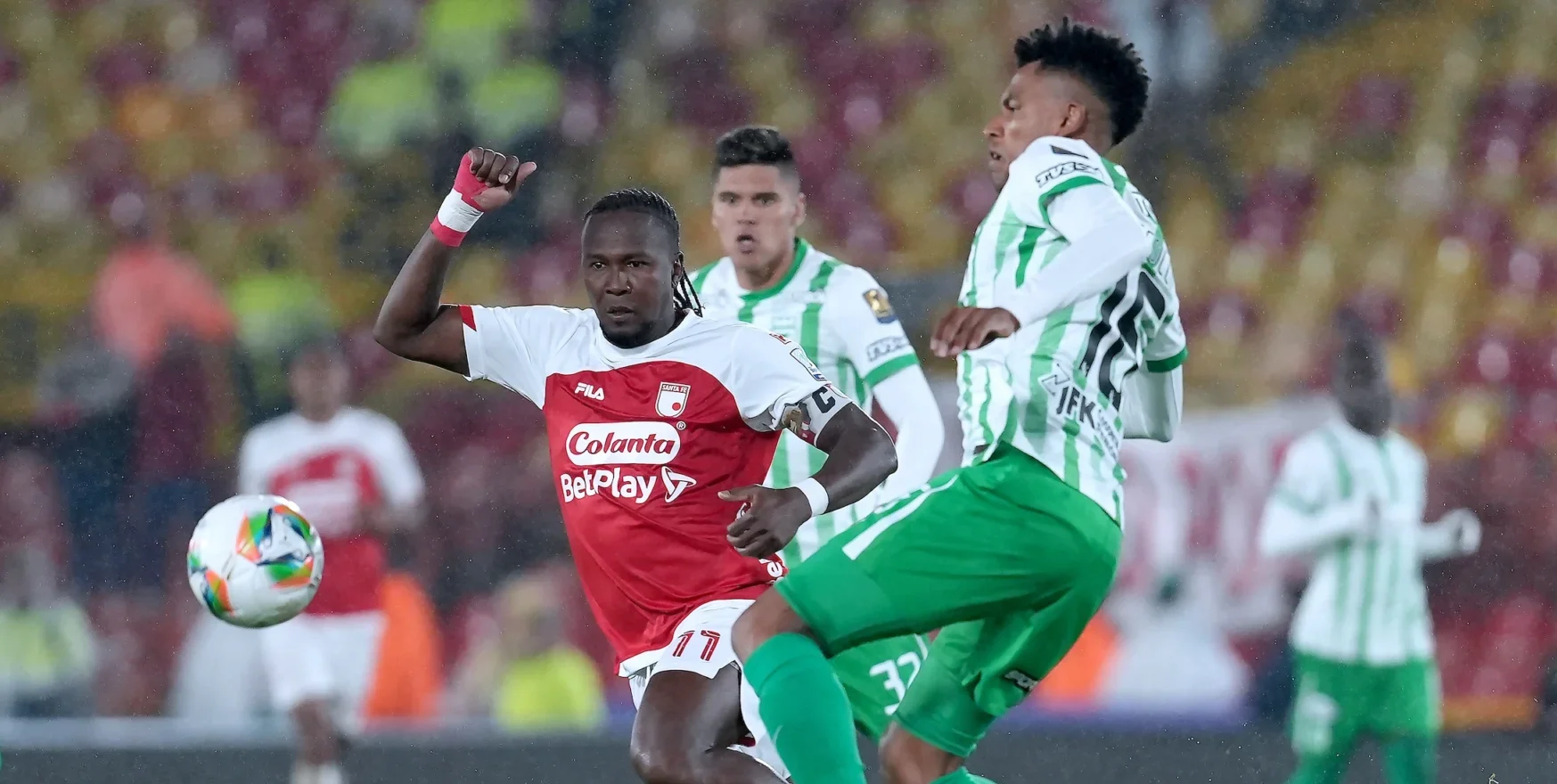 Santa Fe vs Nacional William Tesillo Hugo Rodallega