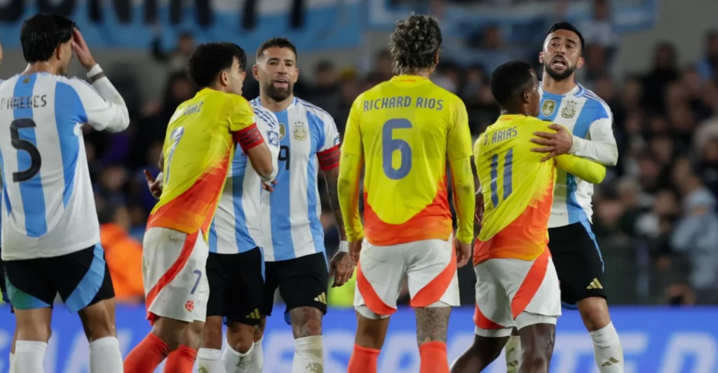 Argentina vs Colombia pelea