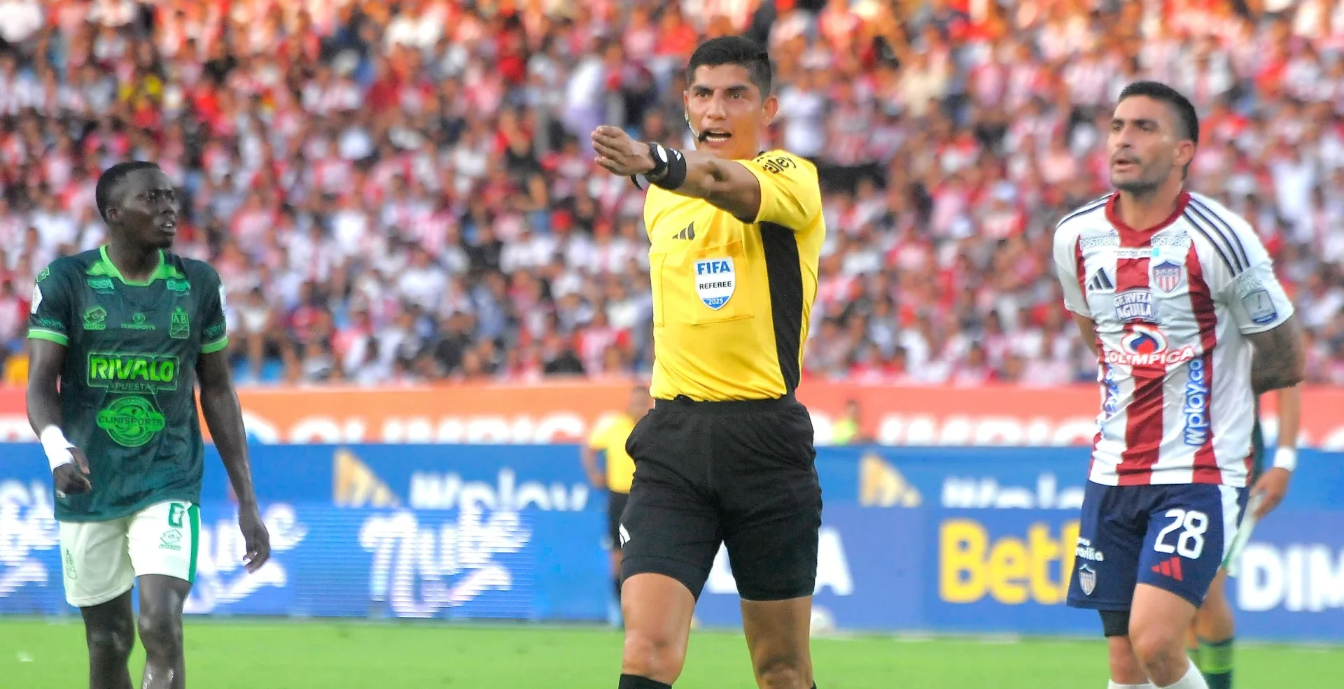 Junior vs Bucaramanga árbitro José Ortiz