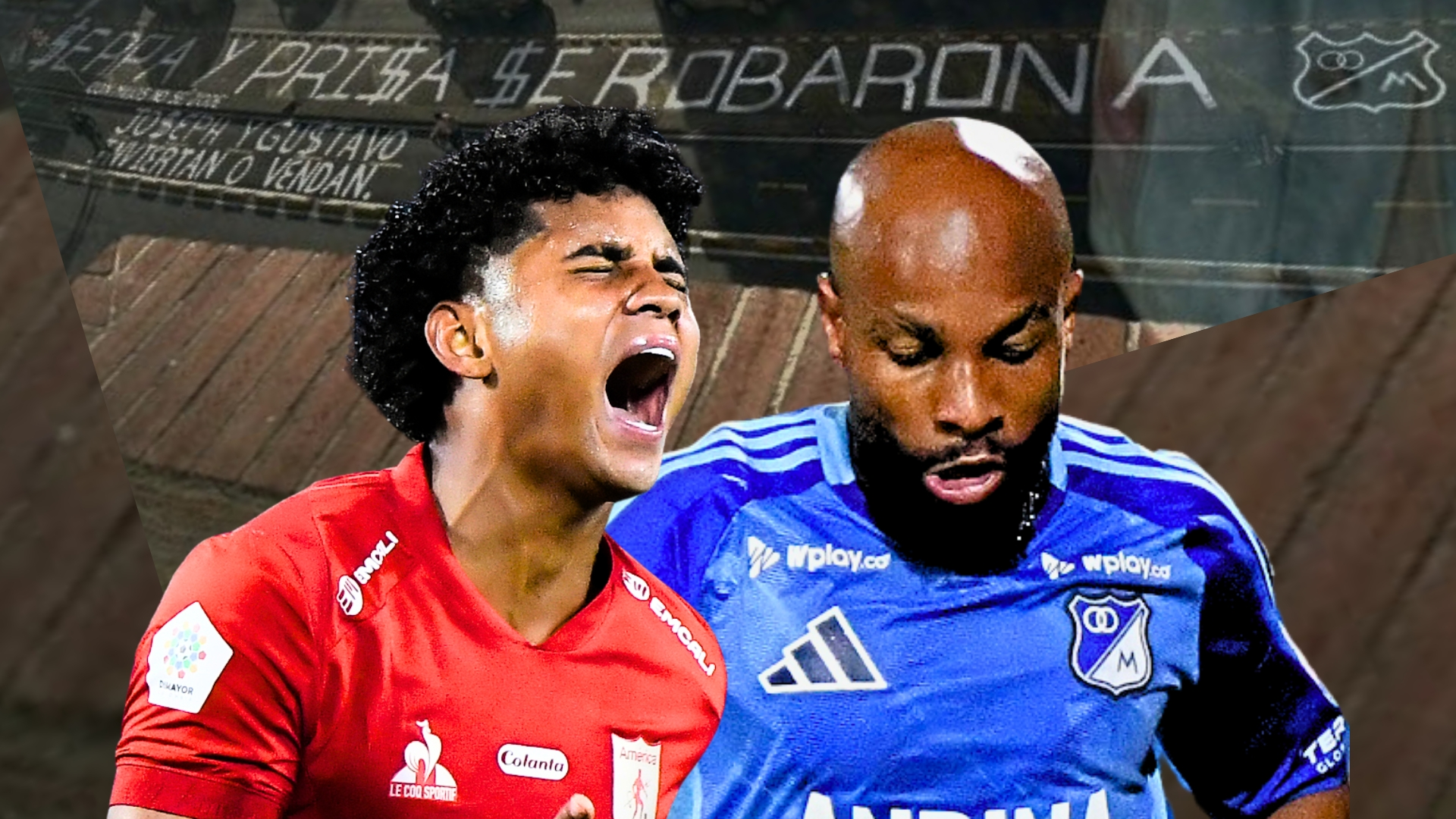 Josen Escobar América y Nicolás Giraldo Millonarios