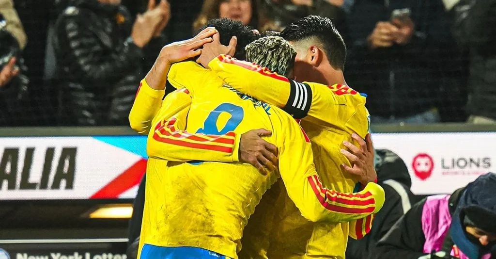 Colombia gol Australia amistoso