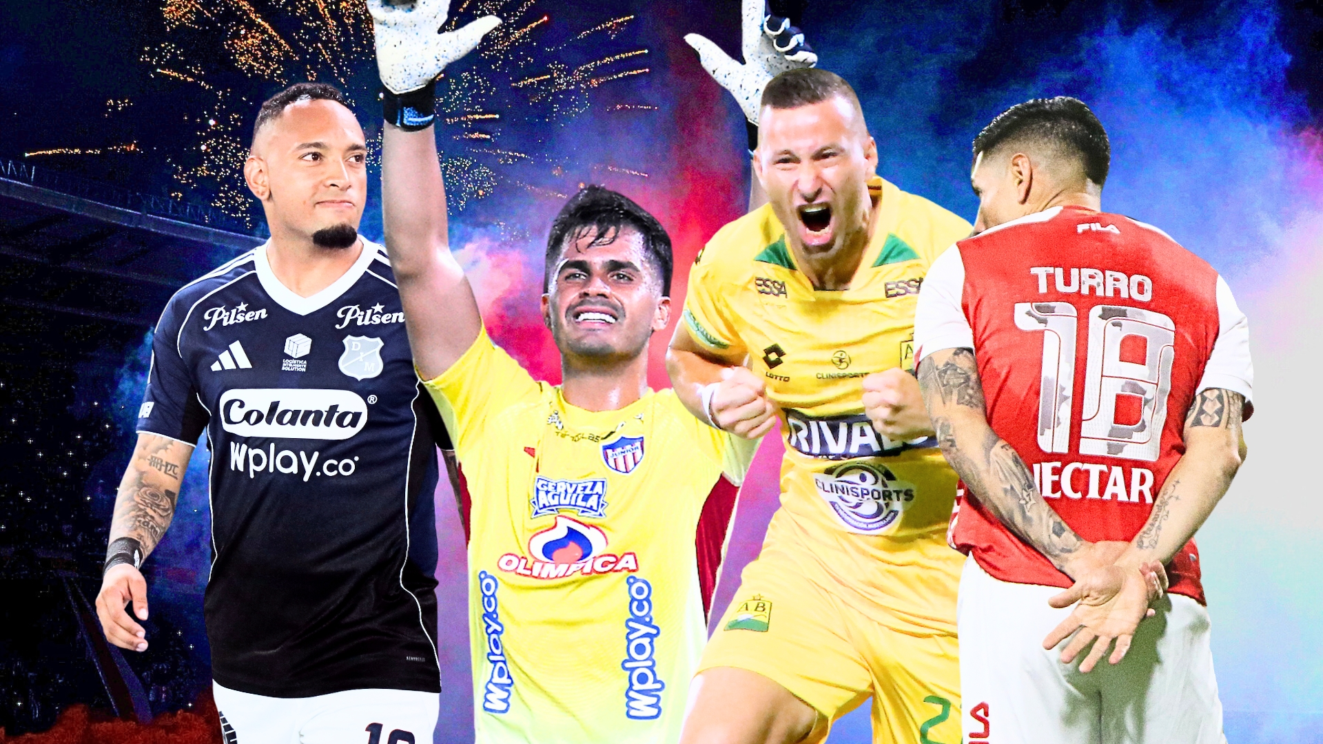 Las Liga de La Liga Santa Fe Bucaramanga Junior Medellín