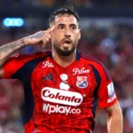 Francisco Fydriszewski con la camiseta del Independiente Medellín en medio de las negociaciones para convertirse en nuevo jugador del Junior.