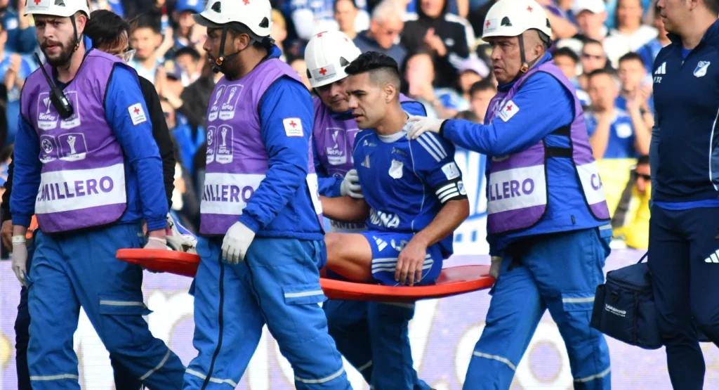 Millonarios vs Llaneros lesión Falcao