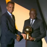 Omar Abdulkadir Artan durante un partido internacional antes de quedar fuera del Mundial 2026 por problemas migratorios.