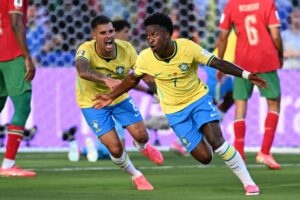 Brasil en el empate ante Marruecos en su debut en el Mundial 2026.