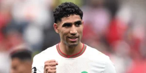 Los jugadores de Marruecos celebran la clasificación a los cuartos de final del Mundial 2026 tras eliminar a Canadá en Houston.